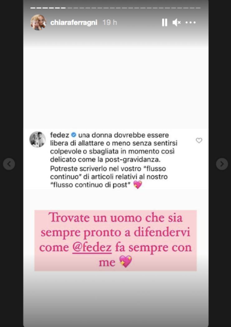 messaggi Fedez e Chiara Ferragni