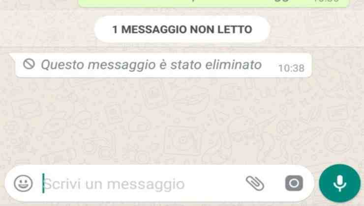 Whatsapp leggere i messaggi eliminati -Political24