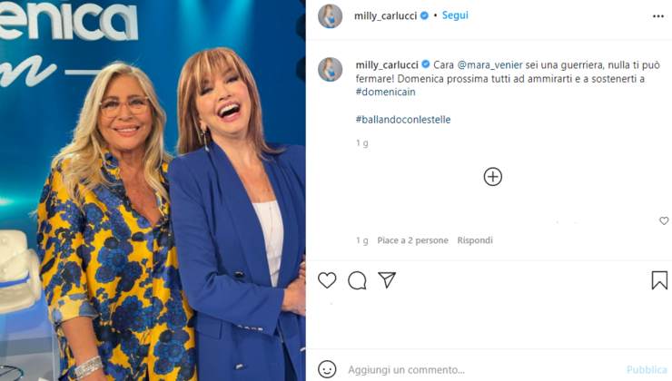 milly carlucci sostiene venier - political24