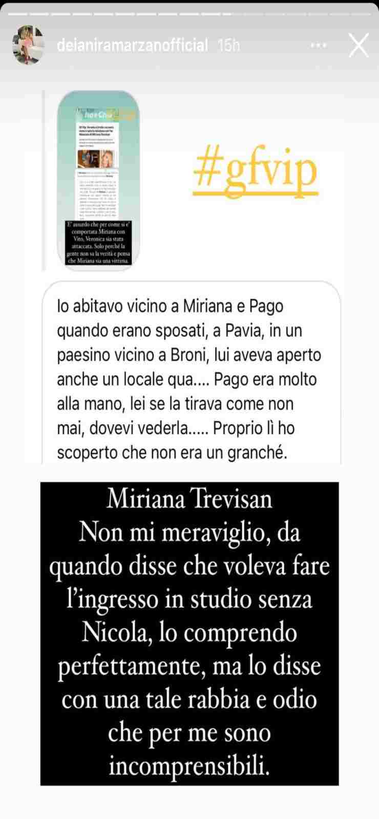 Bomba su Miriana Trevisan - Political24