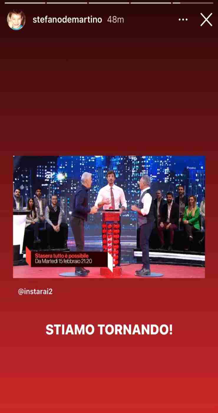 stefano de martino ritorna in tv-political24