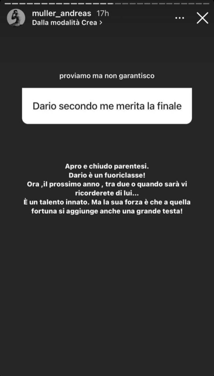 Amici: ex vincitore dice per chi fa il tifo - Political24