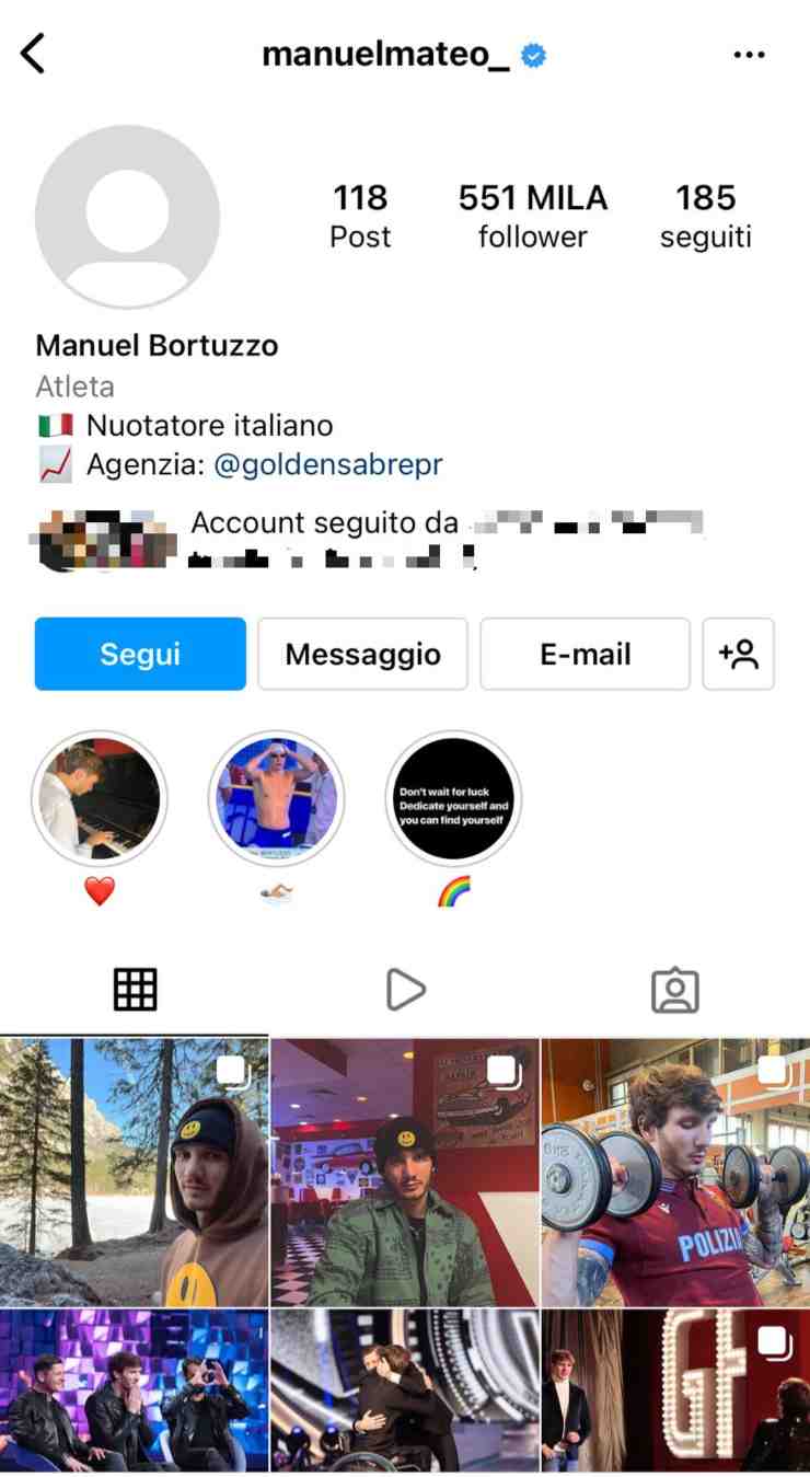 Bortuzzo sparito Instagram - 14052022 - political24