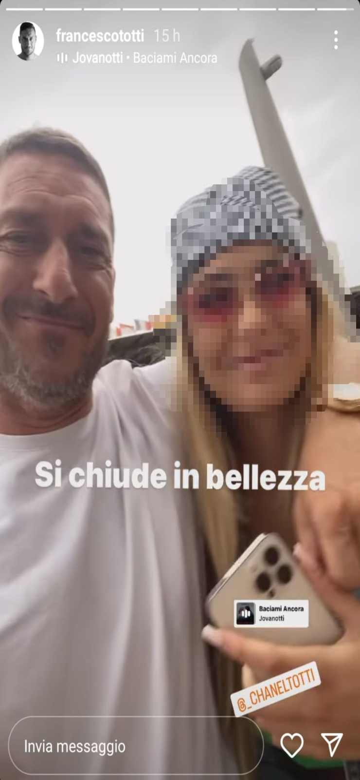 francesco totti con la figlia-political24