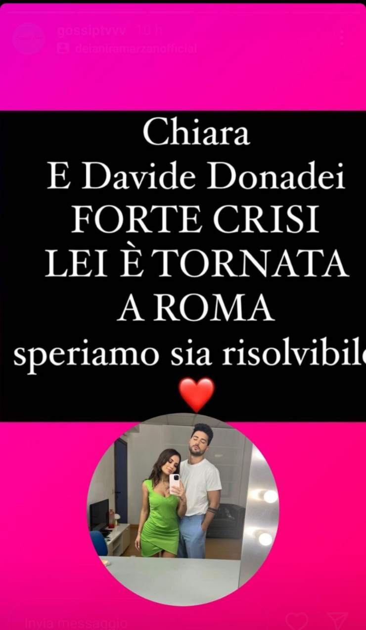Davide Donadei Chiara Rabbi Uomini e Donne Political24