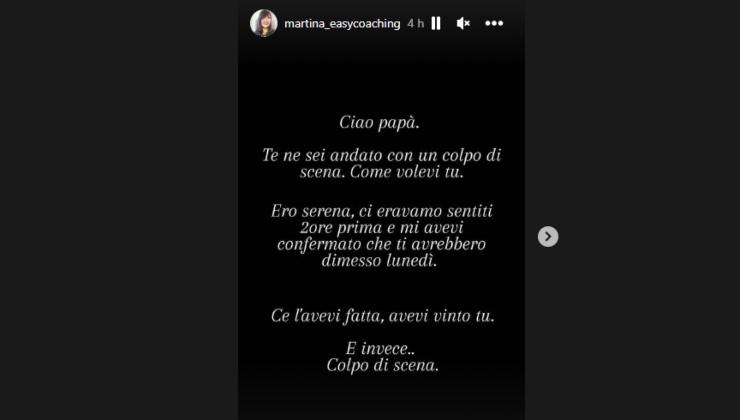 Martina Sconcerti su Instagram, figlia di Mario