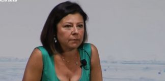 Paola de Micheli, pazzi per la sua scollatura