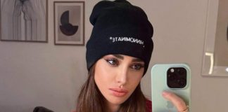 Belen Rodriguez parcheggia binari