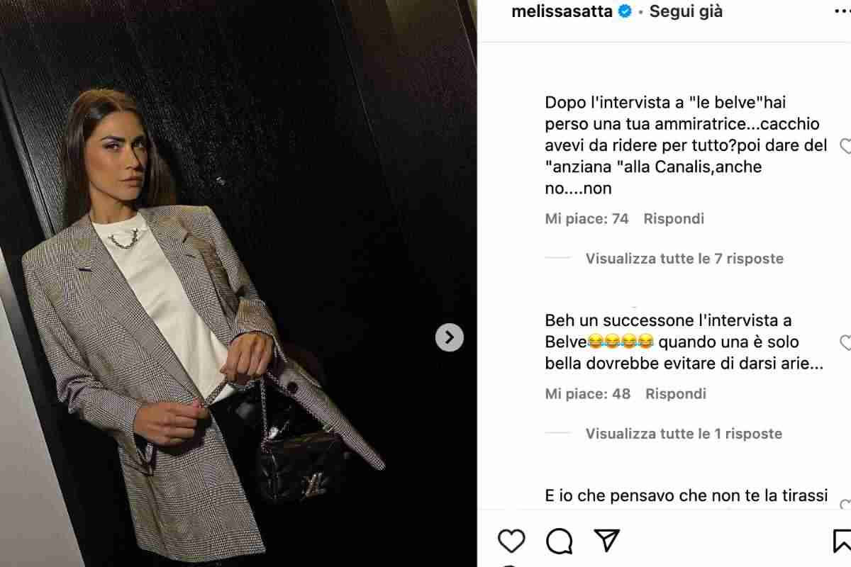 Melissa satta commenti 